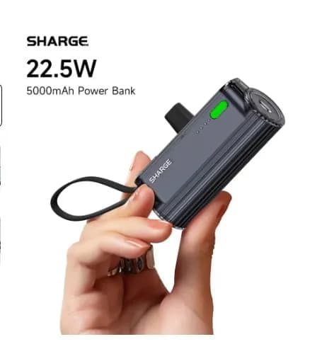 SHARGE 슬림 미니 보조배터리 1개 5000mAh