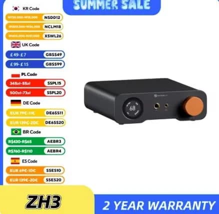 Fosi Audio ZH3 HIFI 헤드폰 앰프 DAC 외 다양 1개
