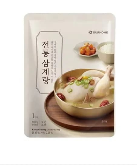 아워홈 진한 전통삼계탕 800g 실온보관 국내산 영계 외 4팩