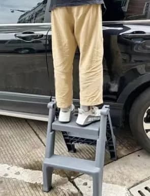 플라스틱 접히는 사다리 휴대용 단계 사다리