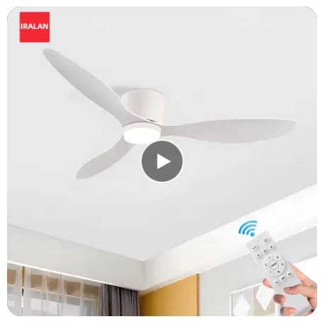 IRALAN BLDC 저소음 LED 실링팬 ($24.27) 무배