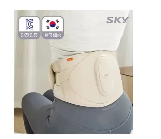 스카이 플래티넘 허리 복부 마사지기 공기압 온열