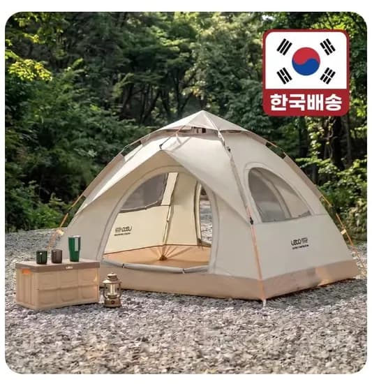 레토 육각돔 원터치 텐트 레토 경량 접이식 캠핑 의자 2개