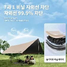 네이처하이크 자외선 차단 방수 블랙 타프, WESTTUNE 휴대용 자동차 캐노피