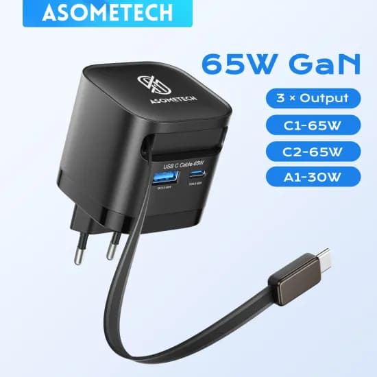 KR 플러그 65W GaN USB C 충전기