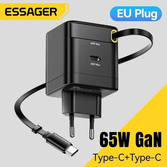 Essager 65W GaN 충전기(개폐식 케이블 포함)(11.27/무료)