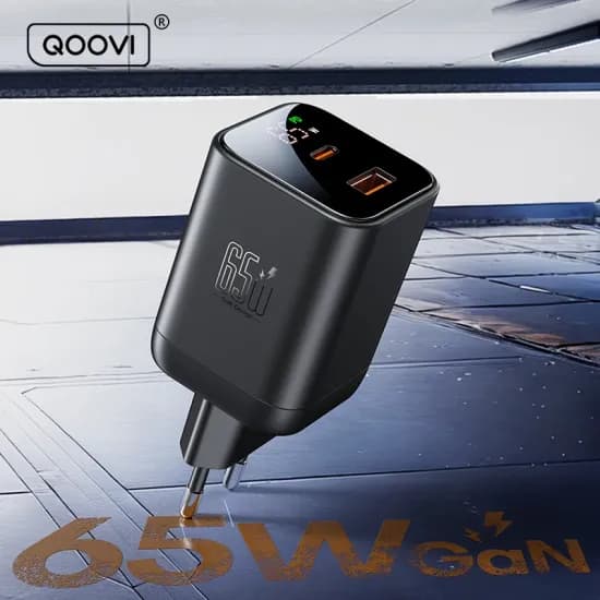 QOOVI GaN 65W 충전기 USB Type C ($9.74/무료)
