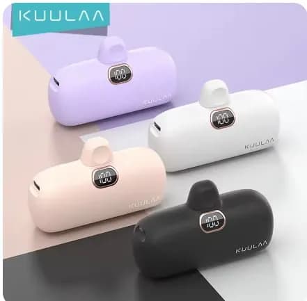 KUULAA 5000mAh 20W 휴대용 보조배터리($5.41/무료)
