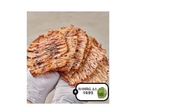 몸통오징어 맥반석구이 150g+청양마요(7,557원), 아귀꼬리포 250g~280g내외 [총 5~8미](9,449원)무배