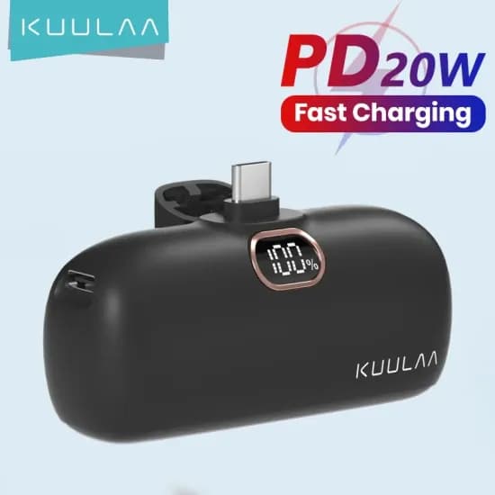 KUULAA 미니 보조배터리 PD20W 5000mAh ($10.21/무료)