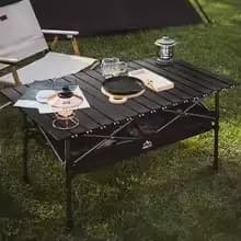 레토 국산 캠핑 그리들 40cm(25,456원), 접이식 높이조절 경량 캠핑 롤 테이블(27,513원)