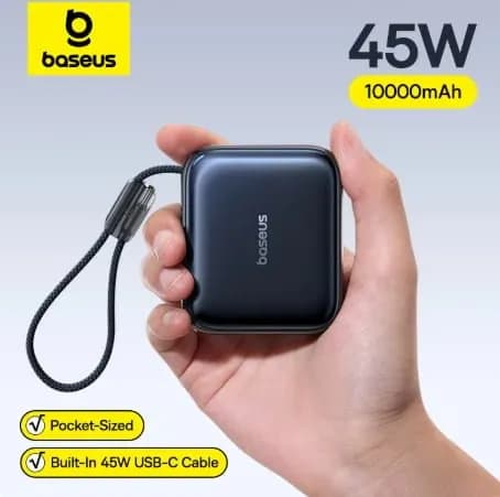 베이스어스 45W 미니 파워뱅크 10000mAh