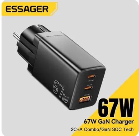 한국플러그 Essager 67W GaN 충전기 ($10.94/무료)