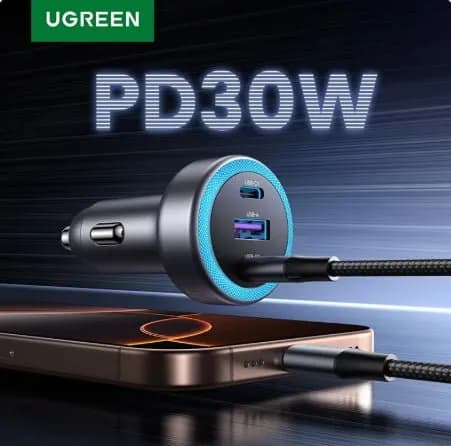 UGREEN 차량용 충전기 PD30W