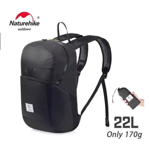 네이처하이크 초경량 방수 접이식 백팩 22L ($14.90/무료)