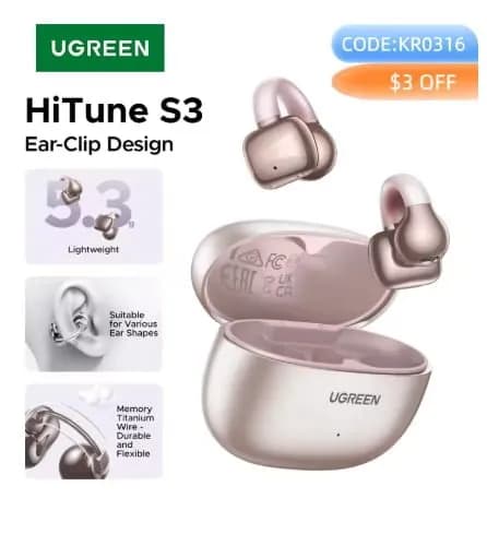 UGREEN 오픈형 클립 무선 이어폰