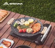 BISINNA 30cm 원형 바베큐 그릴 팬($5.46), 32cm 스퀘어 바베큐 그릴 팬($8.3) /무배
