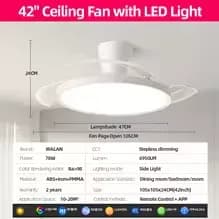 실링팬 특가) DC모터 LED 원격제어 실링팬($25) 조명 스마트 원격제어 실링팬($21) BLDC 저소음 LED 실링팬($30)