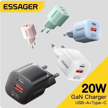 Essager 20W GaN USB 타입 C 충전기($3.38 배송료포함)