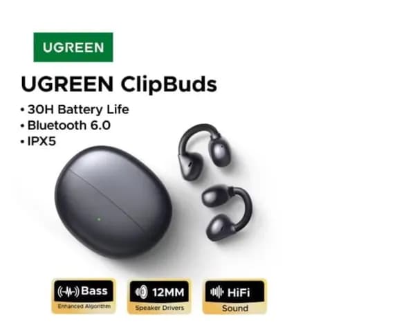 UGREEN 오픈 클립형 무선 이어폰 ($15.45) 무배