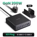 유그린 100W GaN KR플러그 충전기($23), 160W($28), 200W($34)