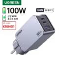 UGREEN 200W GaN KR플러그 충전기($34), 160W GaN($28), 100W 스마트 디스플레이 충전기($29), 100W GaN($23)