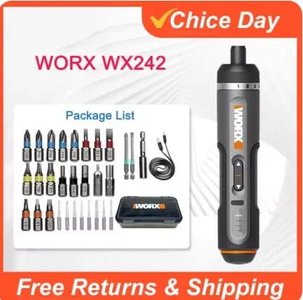 Worx WX242 전동 드라이버 세트 ($24.24/무료)