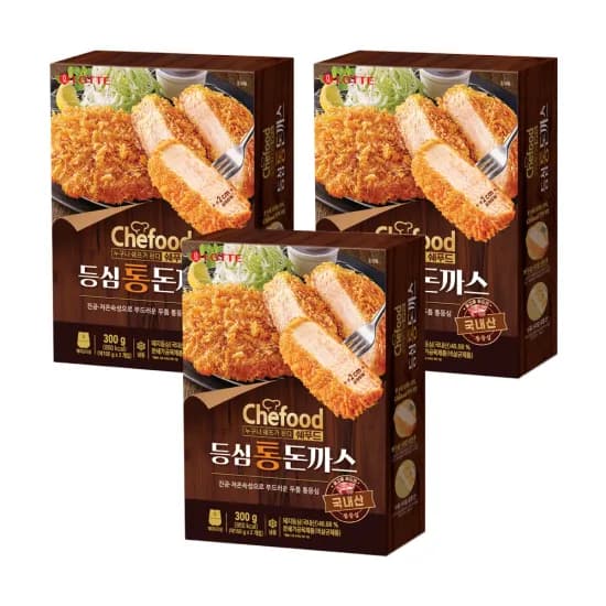 본사직영] Chefood 등심통돈까스 300gx3개 (25,470원/무료)