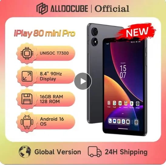 ALLDOCUBE iPlay 80 미니 프로($84) 샤오신 프로 13($196) 샤오신 프로 GT 11($177) 레노버 Y700 2025 4세대($301)/무료