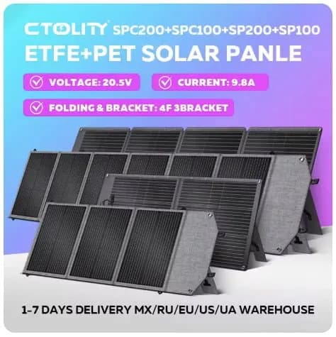 CTOLITY SP100 휴대용 태양광 패널 100W