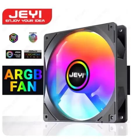 JEYI PC ARGB 쿨링팬 5팩 리모콘 포함