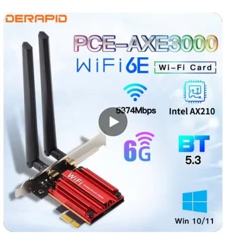 인텔 WiFi6E AX210 블루투스 5.3 트리플 밴드