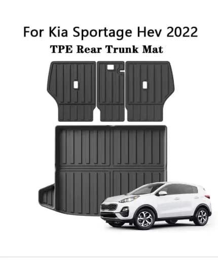 기아 스포티지 HEV 2022 LHD용 자동차 트렁크 매트 TPE 뒷좌석