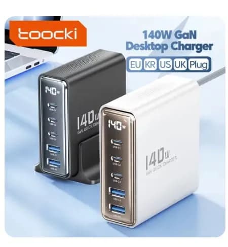 Toocki 데스크탑 140W GaN 고속 충전기