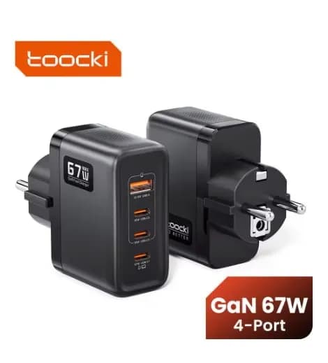Toocki 67W GaN 접지형 USB C 충전기 KR 플러그