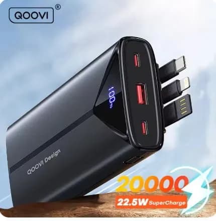 QOOVI 20000mAh 22.5W 휴대용 보조배터리