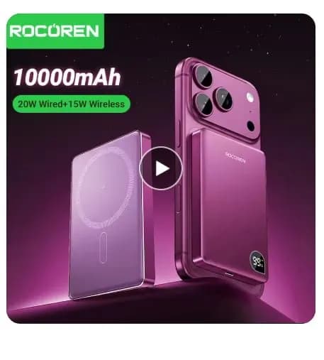 Rocoren 5,000mAh 자기식 보조배터리