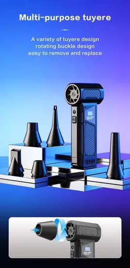 고출력 제트 드라이 블로워 미니 터보 팬 전동 에어 더스터 무선 PC 키보드 클리너 자동차 건조기 2600mAh LED 디스플레이 12,000원