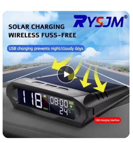 GPS 헤드업 디스플레이 태양광 디지털 자동차 속도계