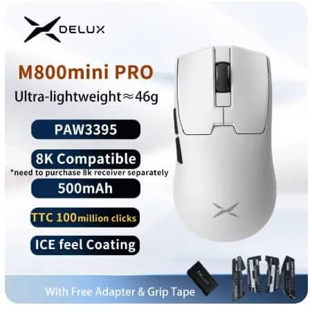 Delux M800mini Pro 무선 게이밍 마우스