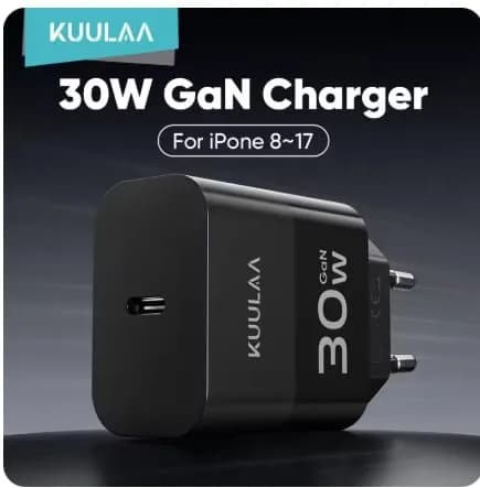 KUULAA 미니 30W 타입 C 충전기