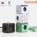 투키 GaN PPS 3포트 초고속 4구 4000W 접지 큐브 멀티탭 외 1종