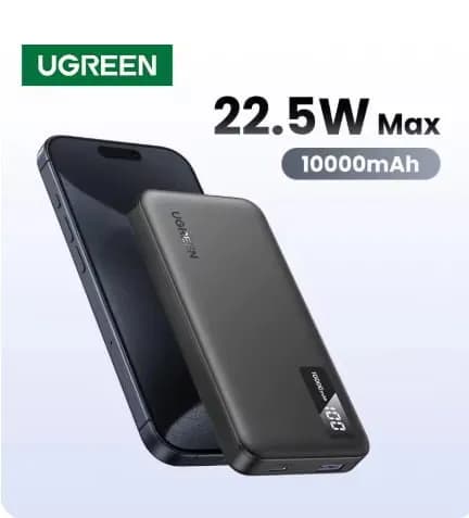 UGREEN 22.5W 파워 뱅크 고속 충전 10000mAh