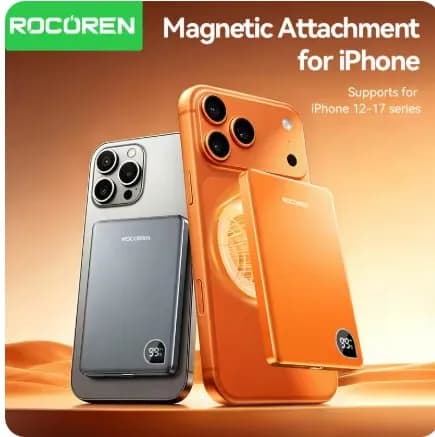 Rocoren 5000mAh 마그네틱 휴대용 무선충전 보조배터리
