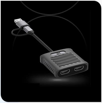 래플쇼핑 [아이엑스] USB3.1 Type C & USB3.0 to Dual 4K HDMI 컨버터 [IX-U3130HD-DUAL] [IX003] [래플]