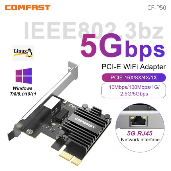 Comfast PCI-E  5GBps 랜카드