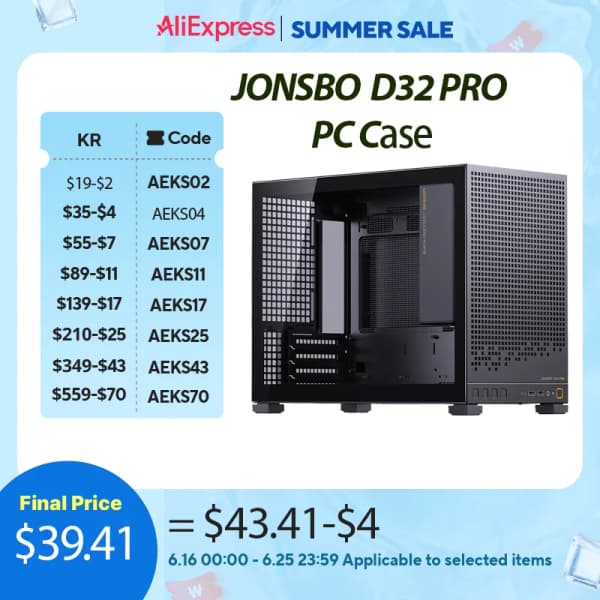 Jonsbo D32 Pro  케이스 (블랙)