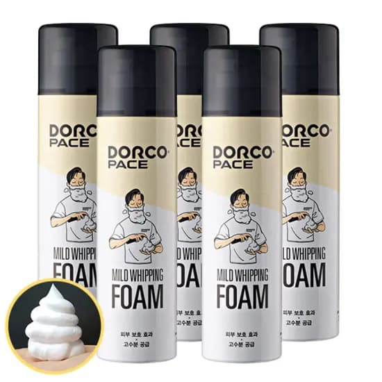 도루코 대용량 마일드 쉐이빙폼 250ml 5개 (타임딜)