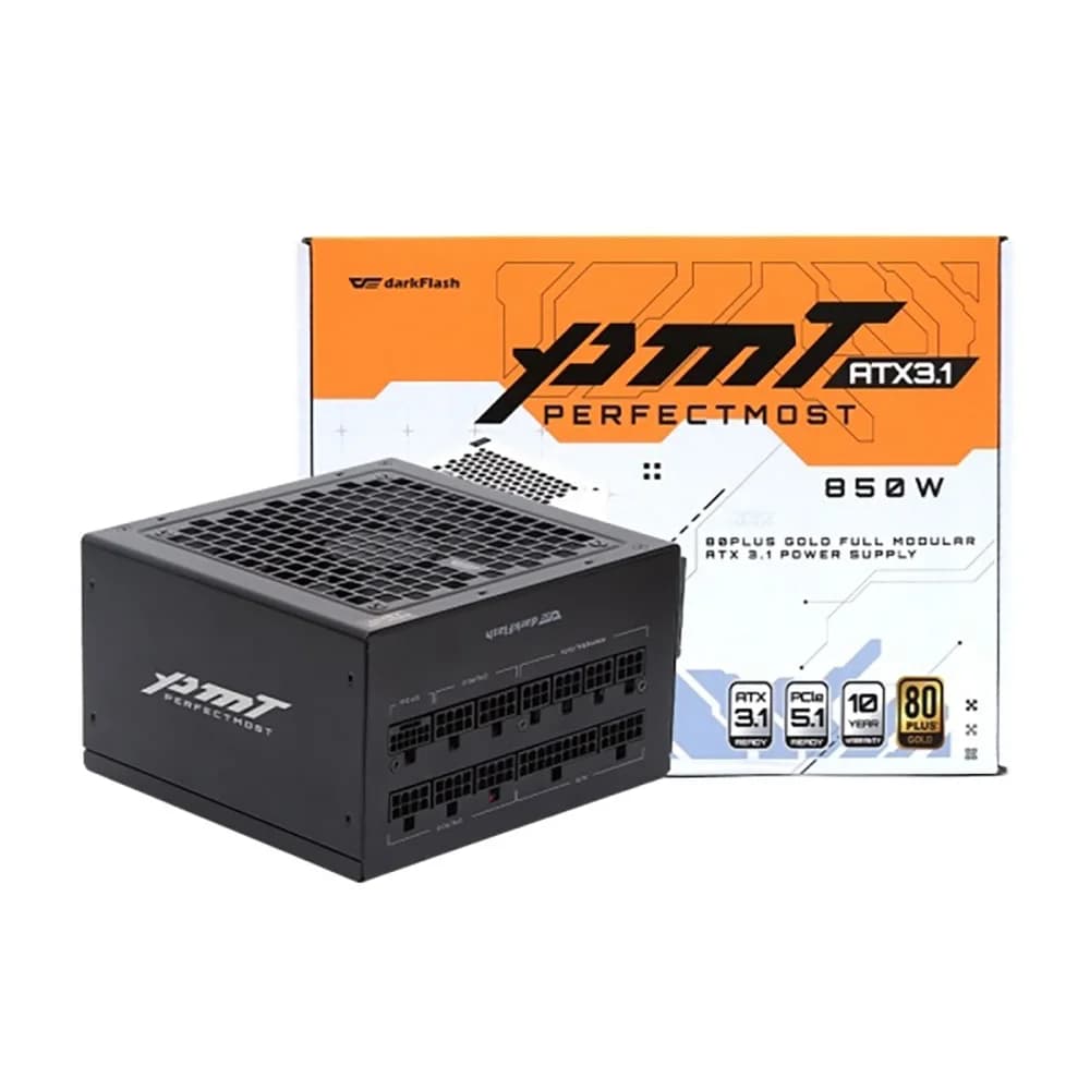 다크플래쉬 퍼펙트모스트 850W 80PLUS GOLD 풀모듈러 ATX3.1 (블랙)