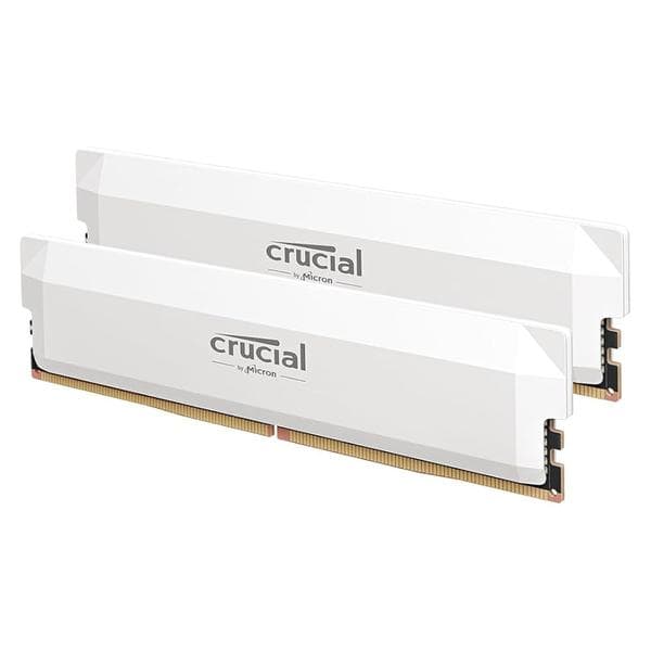 Crucial Pro DDR5 RAM 64GB 키트 (2x32GB) 6400MHz CL40 화이트